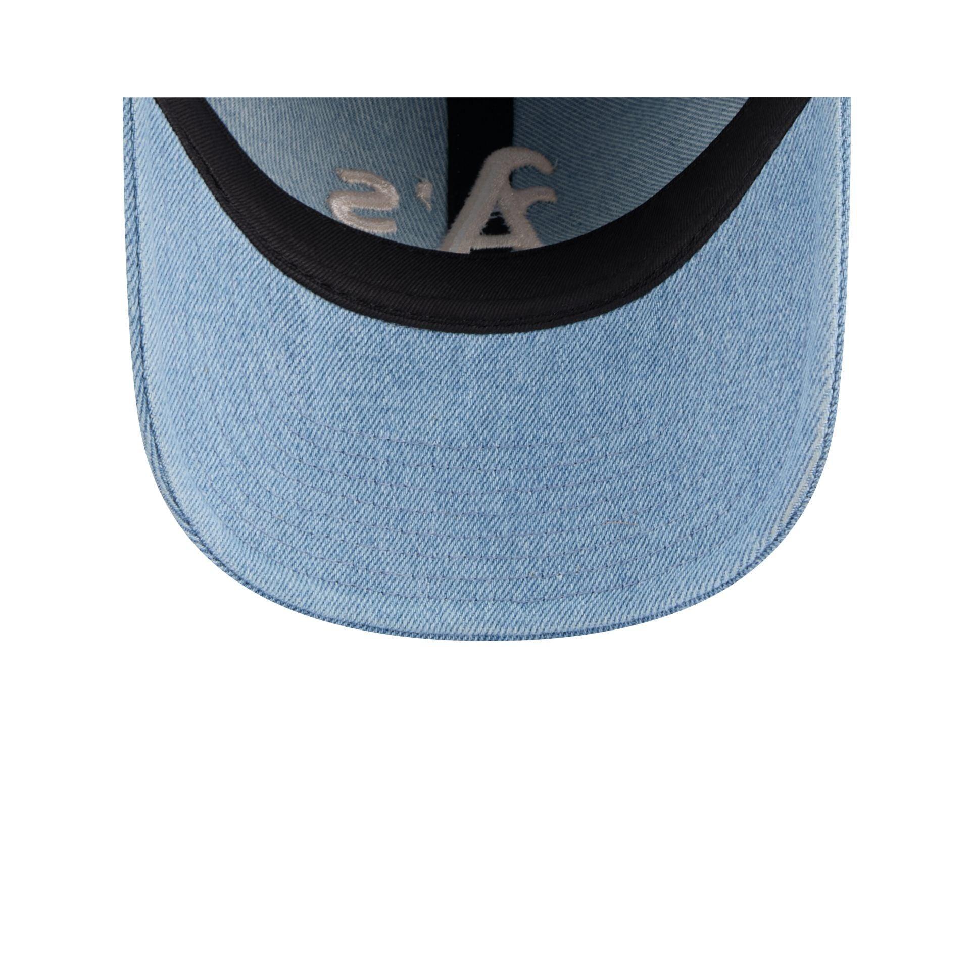 Oakland Athletics Washed Denim 9TWENTY Adjustable Hat Male Product Image