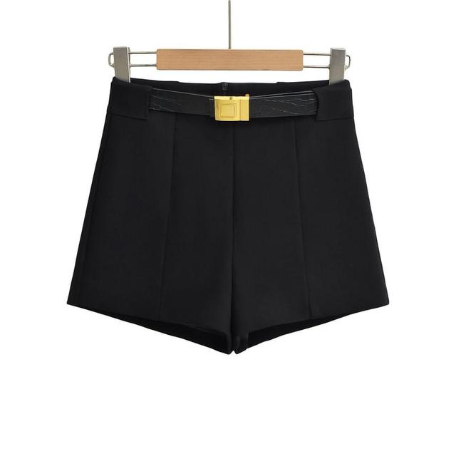 Low Rise Plain Hot Pants Product Image