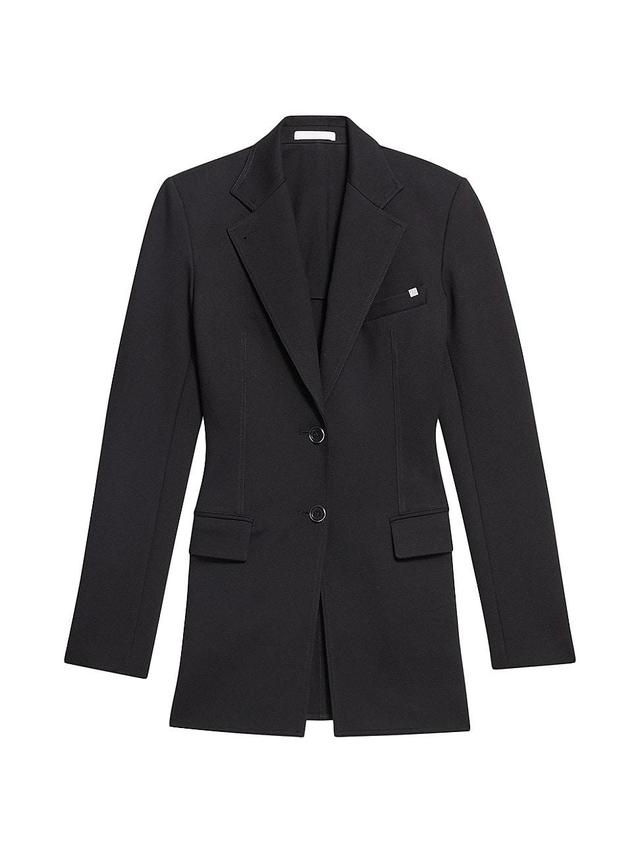 Womens Waisted Cut-&-Sew Blazer Product Image