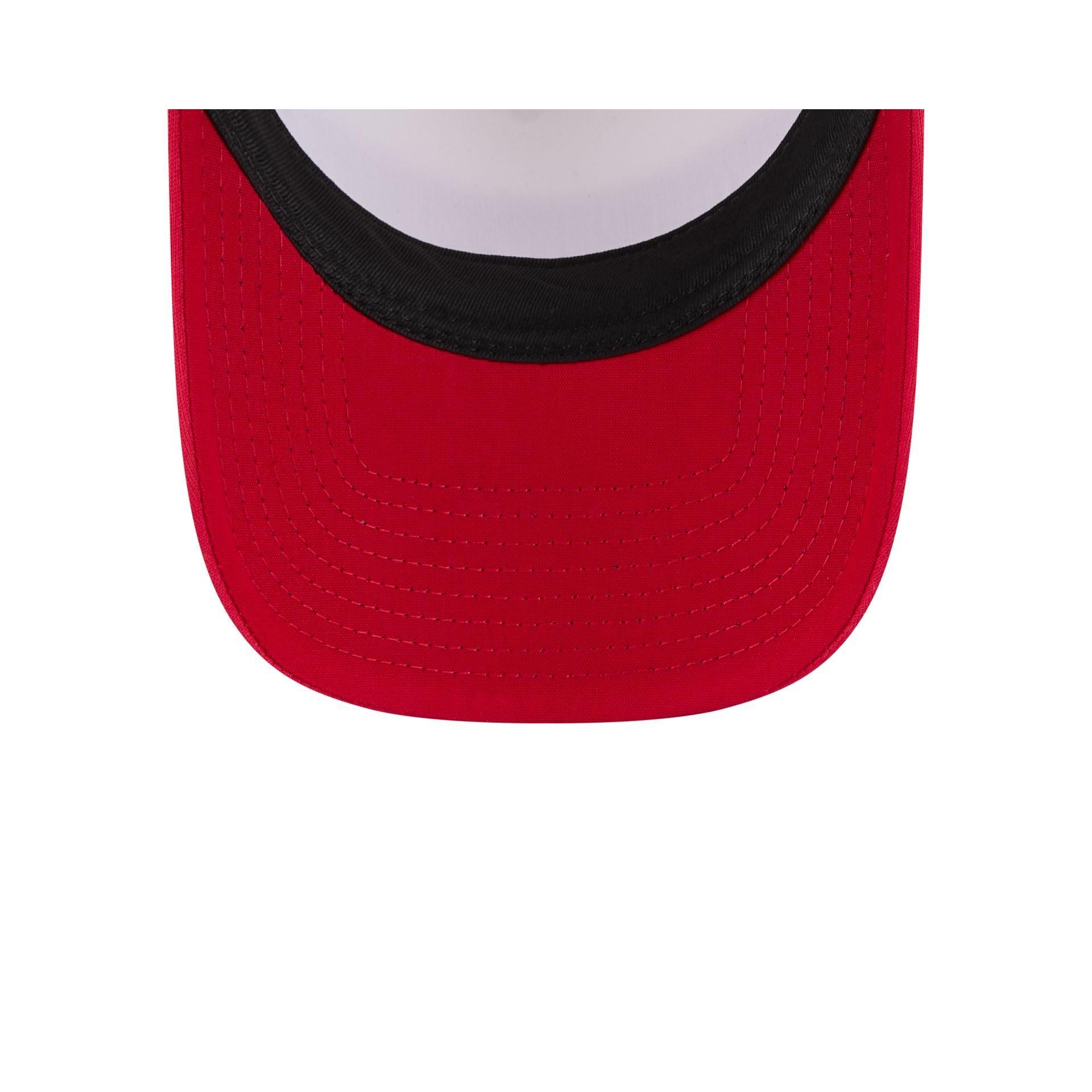 Philadelphia Phillies Color Block 9FORTY A-Frame Trucker Snapback Hat Male Product Image