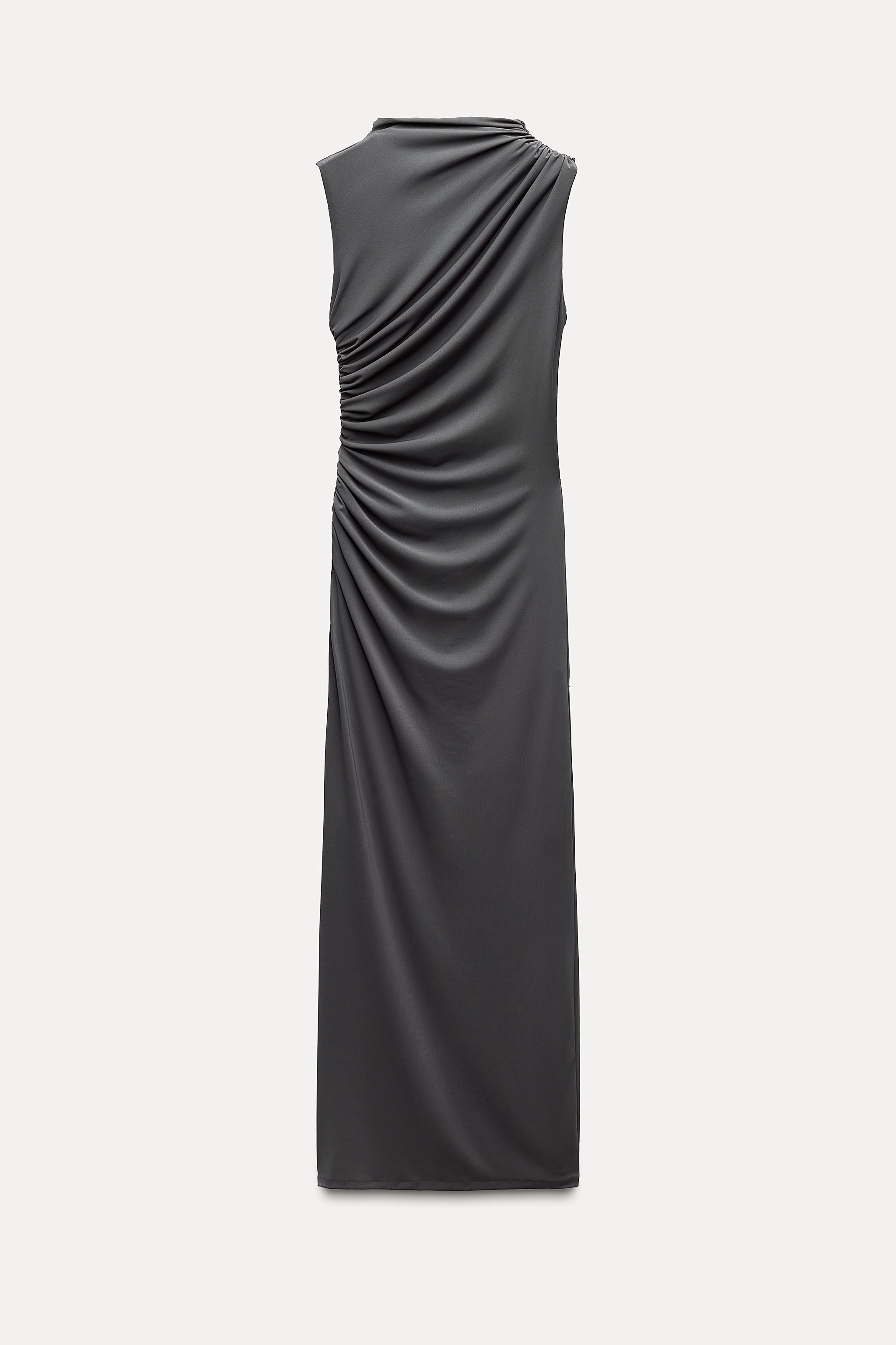 DRAPED MIDI DRESS Product Image