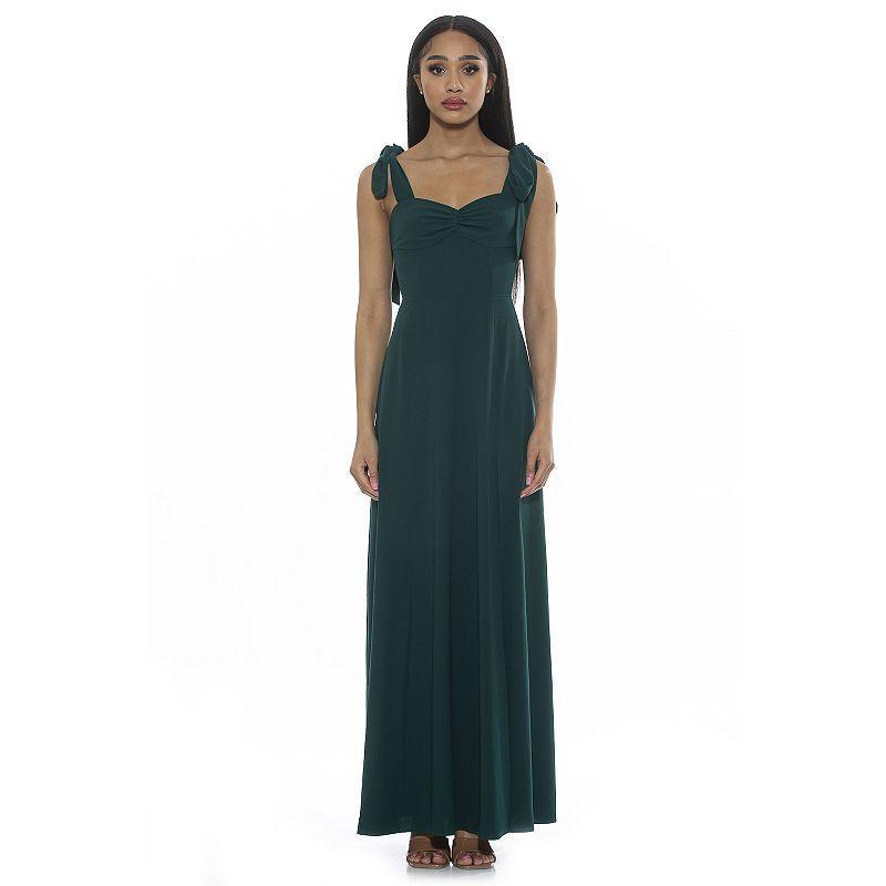 Womens ALEXIA ADMOR Side Slit Sweetheart Maxi Dress Product Image