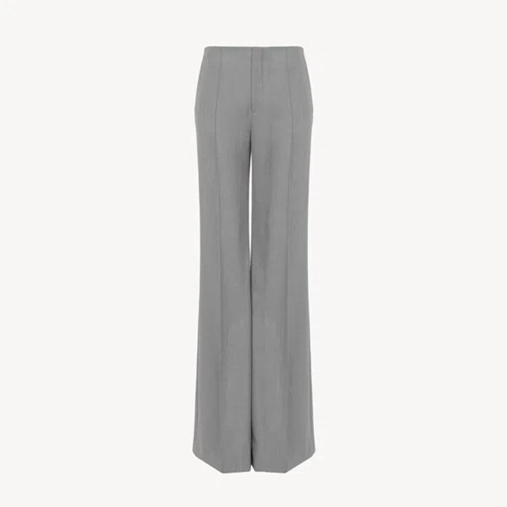 Grain De Poudre Wool Flared Pants In Grey product image