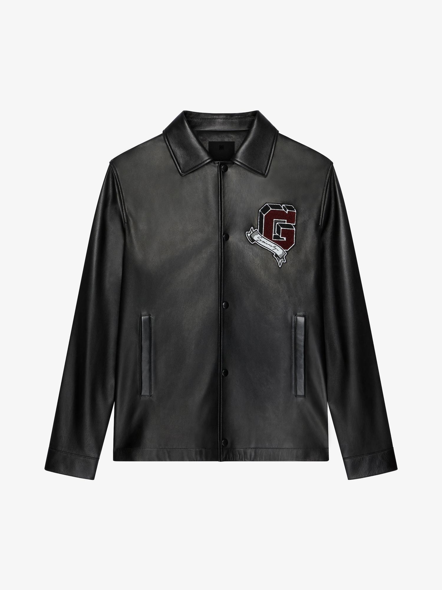 GIVENCHY College jacket in leather Product Image