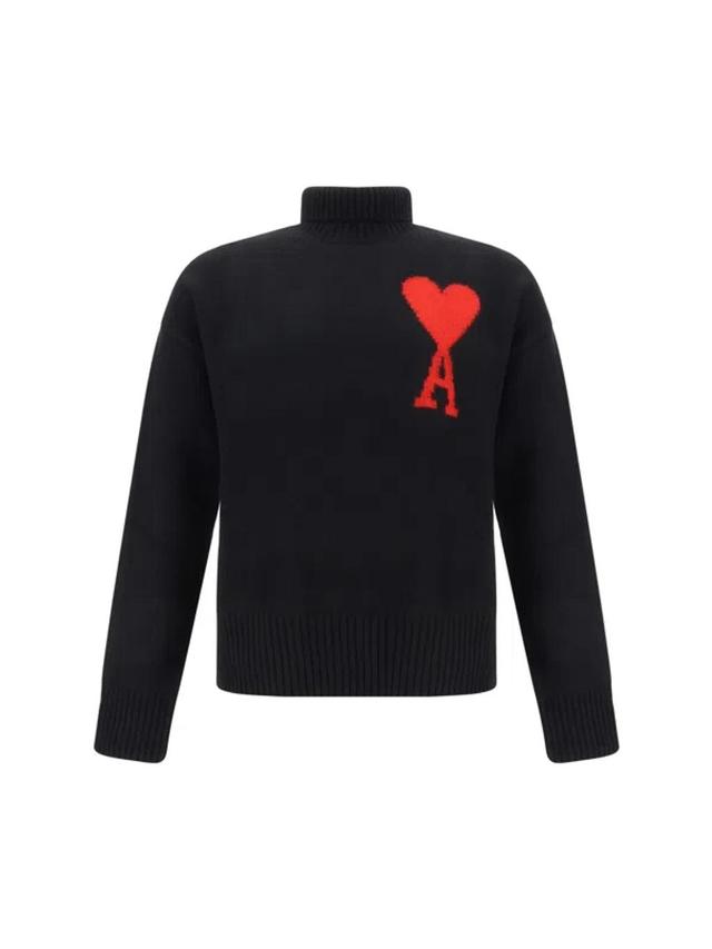 Turtleneck Sweater In Black Product Image