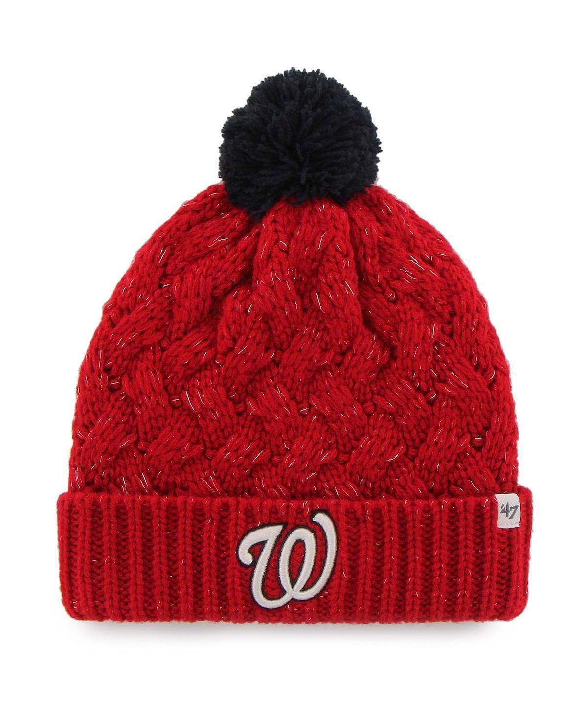 Womens 47 Washington Nationals Knit Cuffed Hat with Pom Product Image