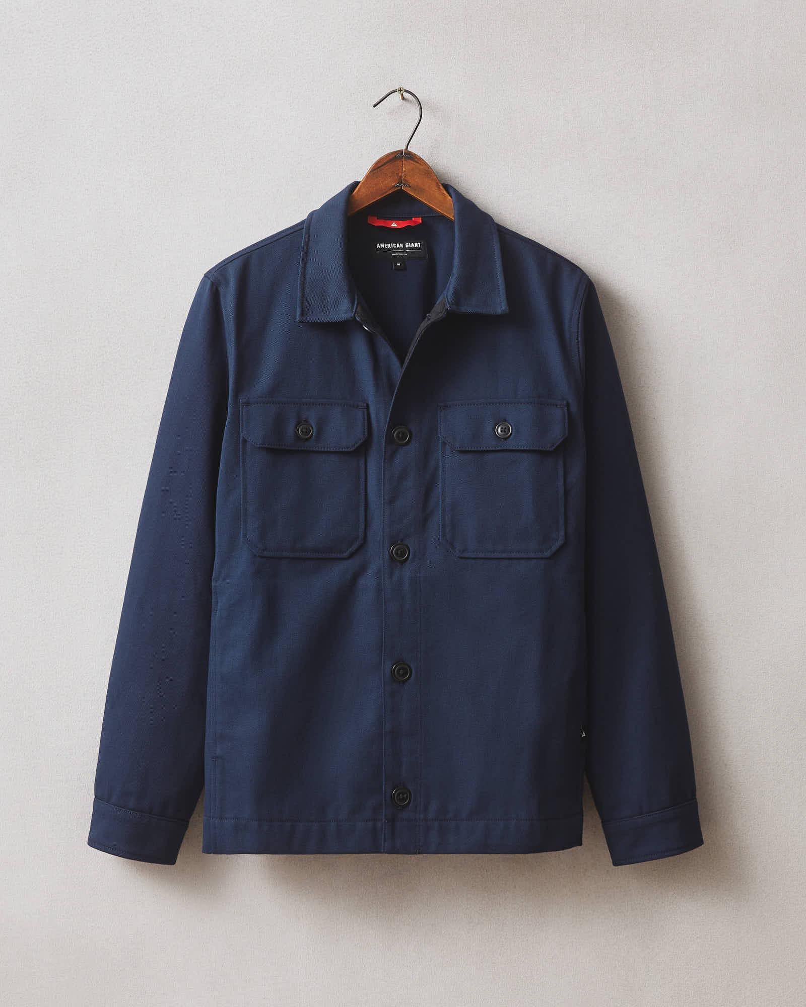 Shirt Jacket - Navy Male Product Image