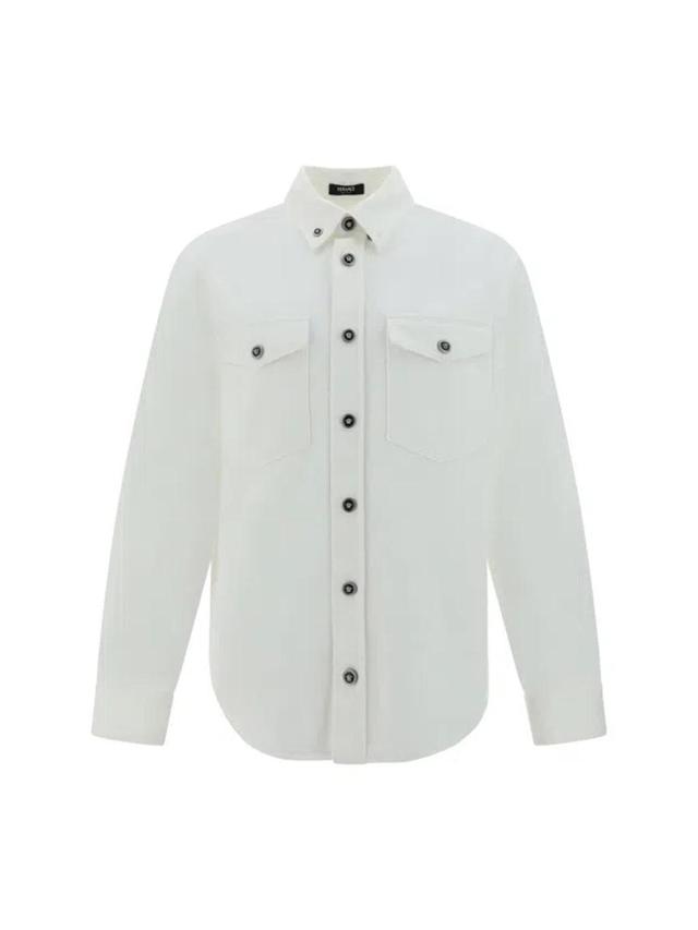 Denim Shirt In White Product Image