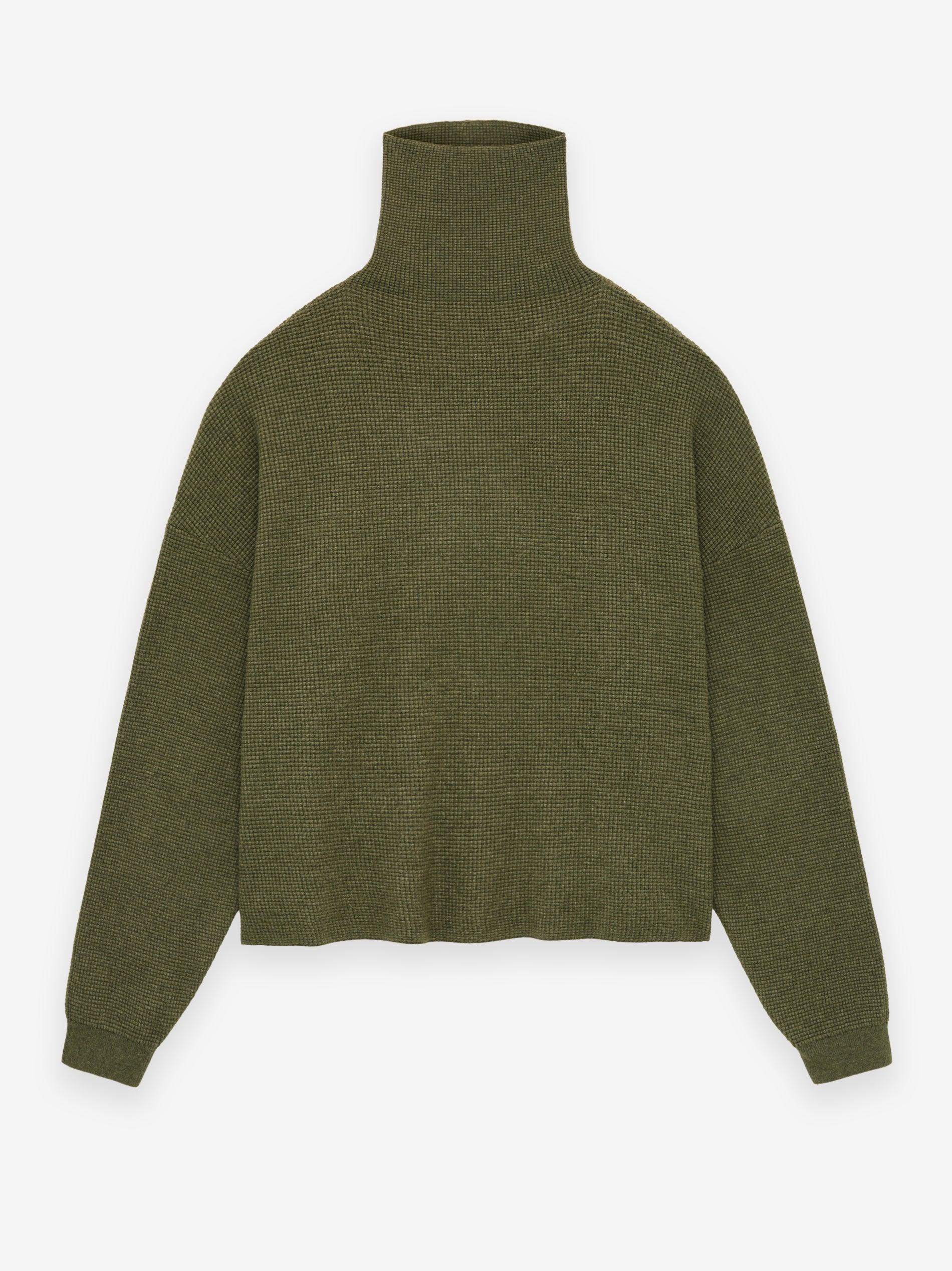 Womens Waffle Turtleneck Female product image