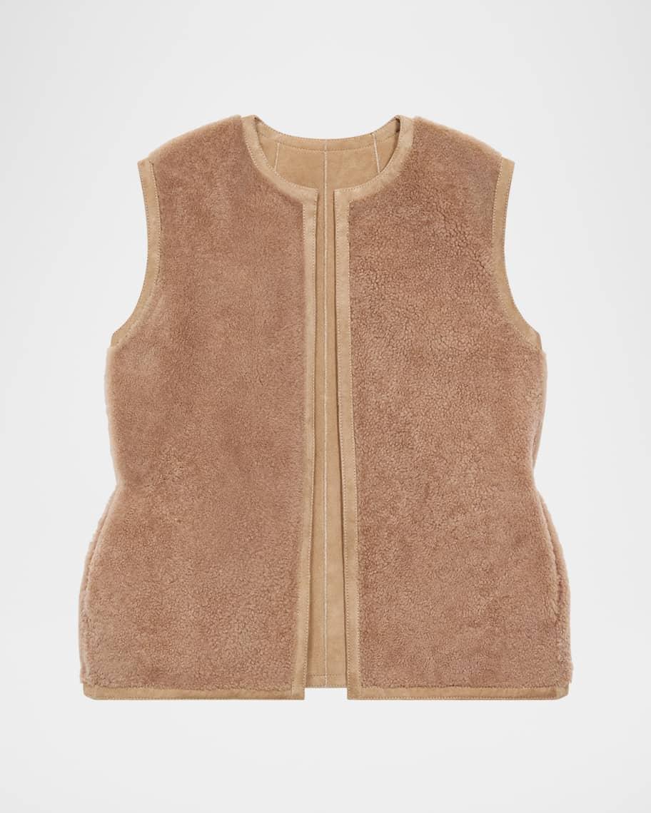 Clean Shearling Vest Product Image