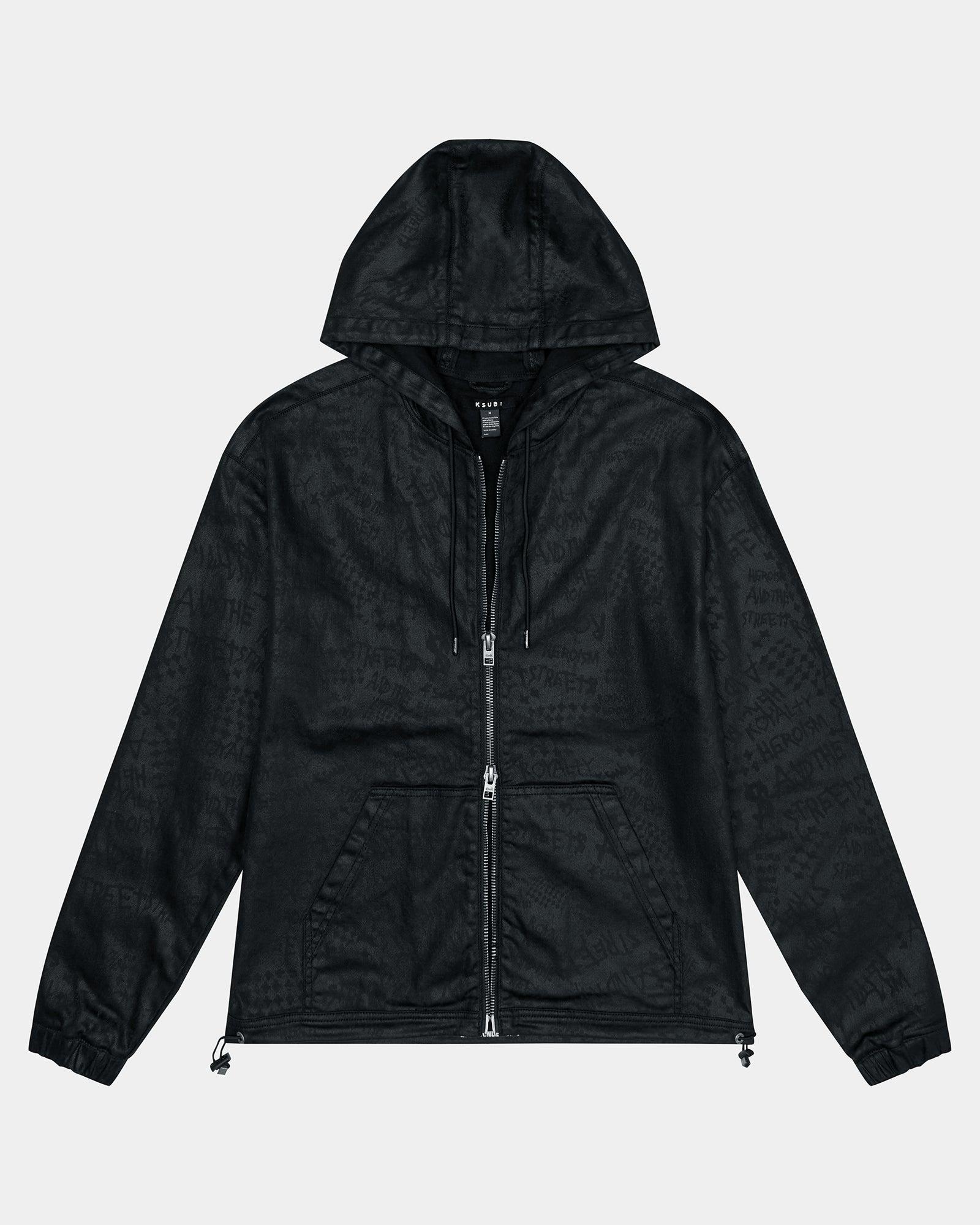 ZIP HOODIE BLACK GREASE Male Product Image