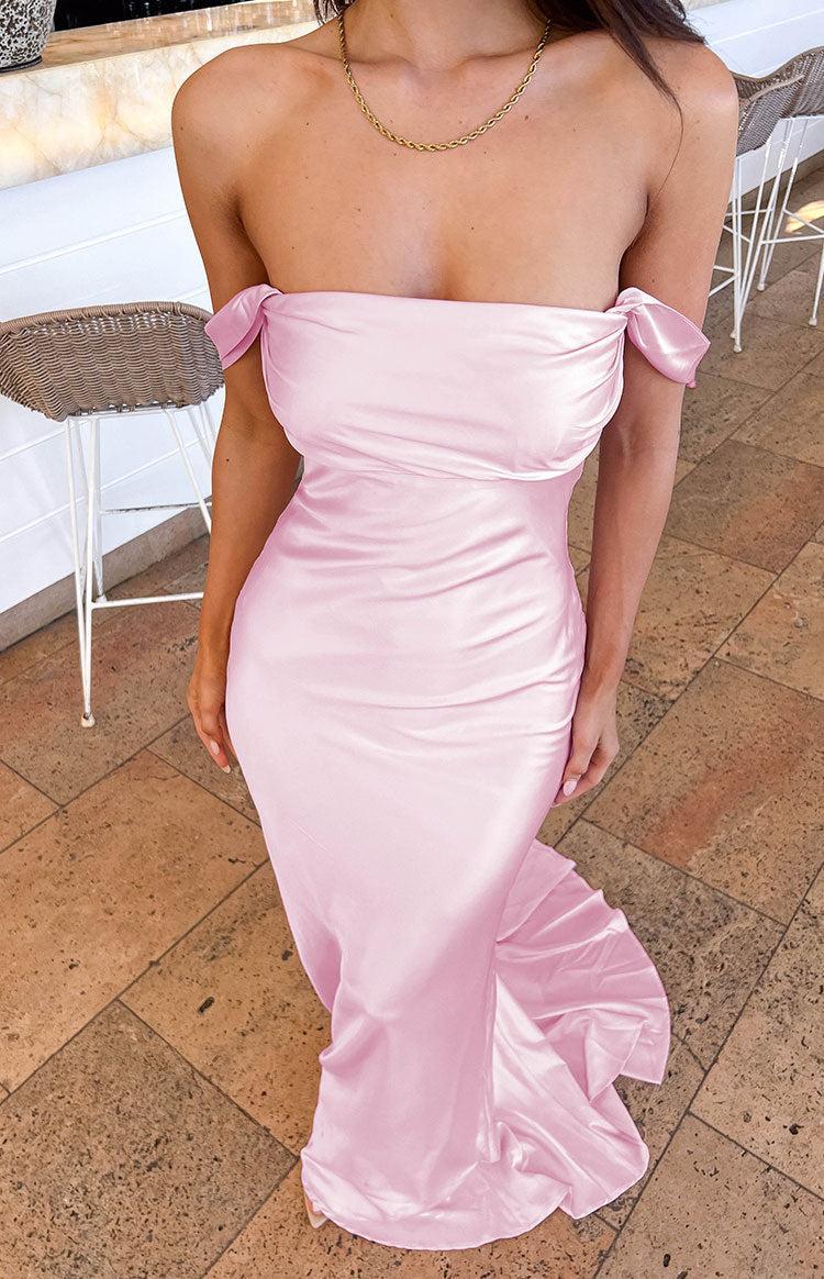 Delanie Pink Maxi Dress Product Image