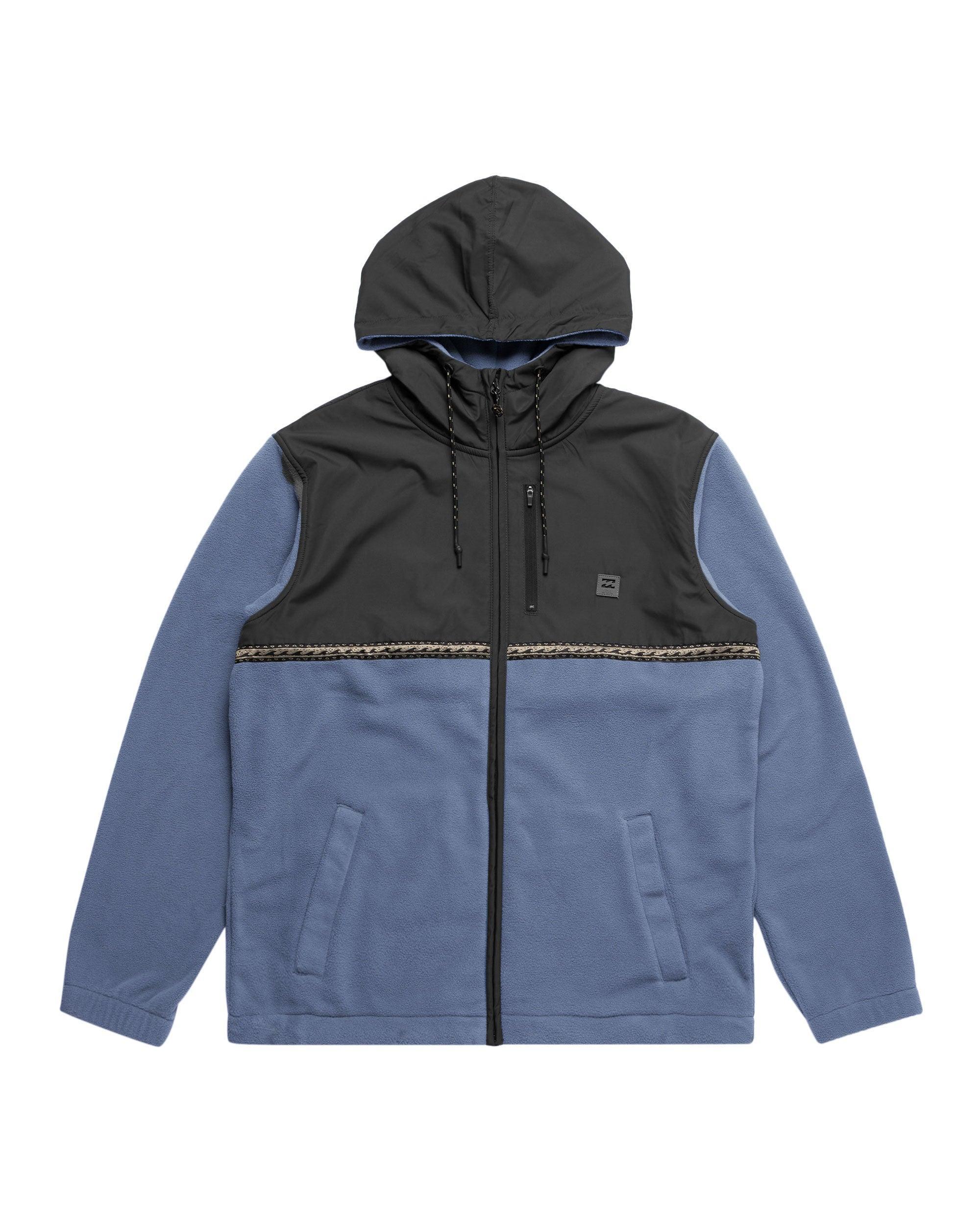 Boundary Lite Zip Hoodie - Slate Blue Male Product Image