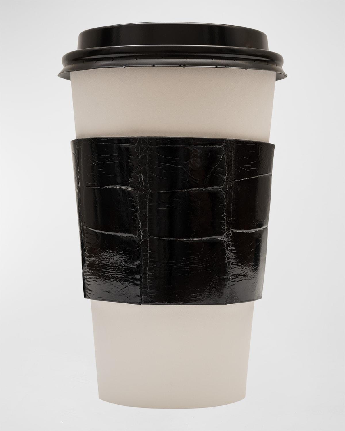 Mens Glazed Alligator Leather Cup Sleeve Product Image