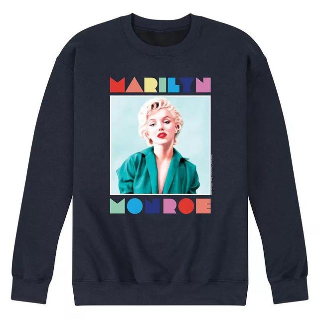 Mens Marilyn Monroe Pop Photo Sweatshirt Blue Product Image