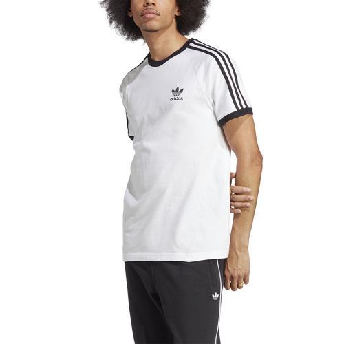 adidas Originals Mens 3 Stripes T-Shirt - White/Black Product Image