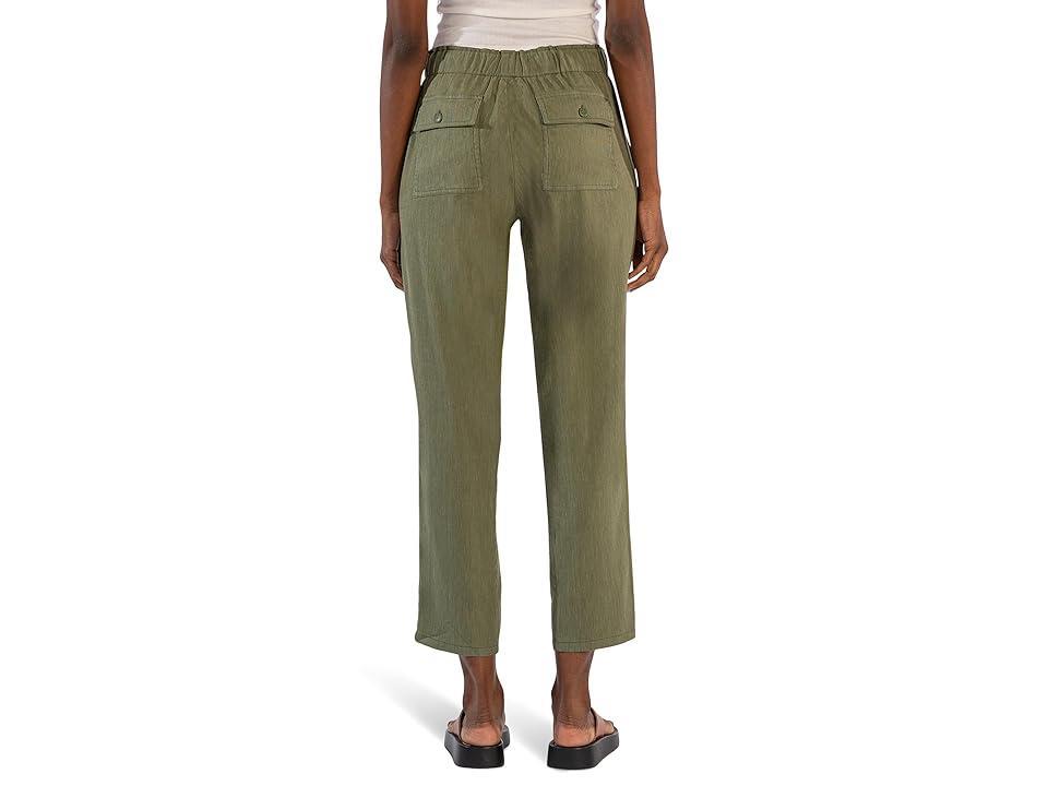 KUT from the Kloth Rosalie - Drawstring Pants With Porkchop Pockets (Fern) Women's Dress Pants Product Image