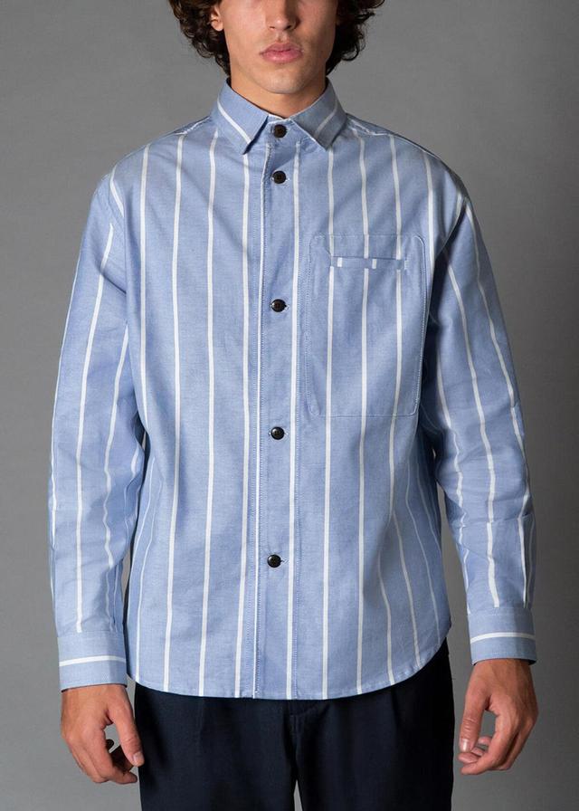 Wide Oxford Stripe Rlx Fit Product Image