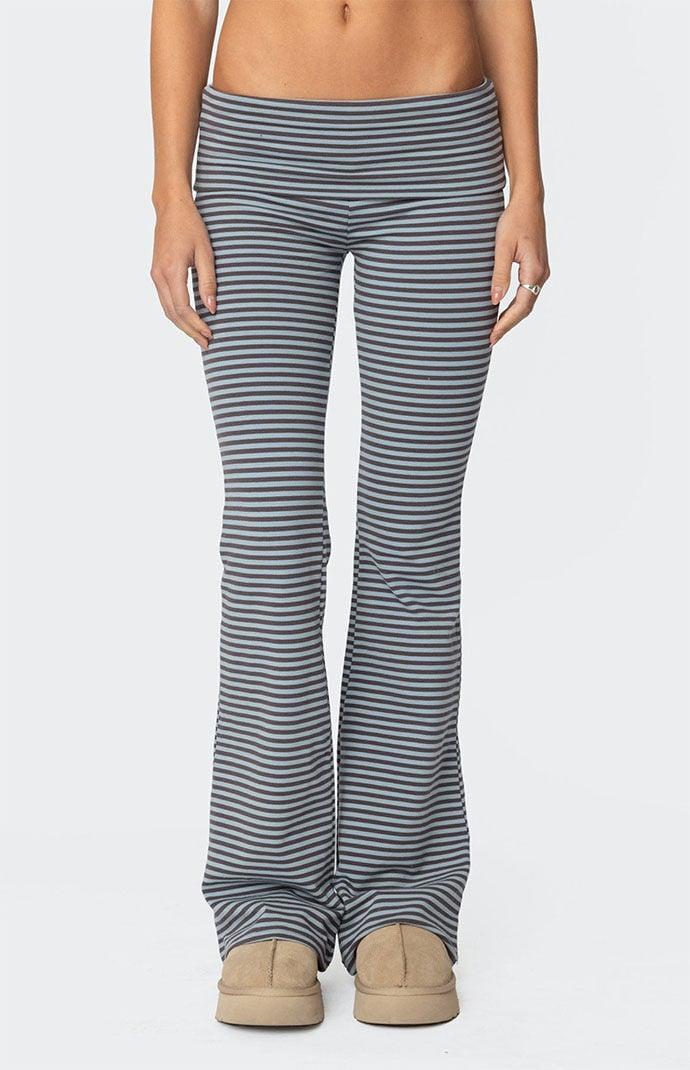 Edikted Women's Kaeli Stripey Flared Leggings Product Image