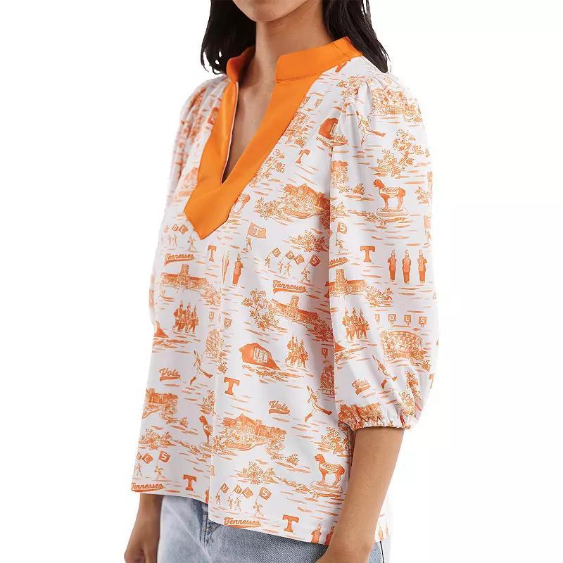 Womens Smith & Quinn Tennessee Orange Tennessee Volunteers Tailgate Collection Eliza Top Product Image