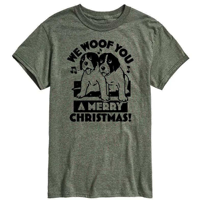 Big & Tall We Woof You Merry Christmas Graphic Tee, Mens Product Image