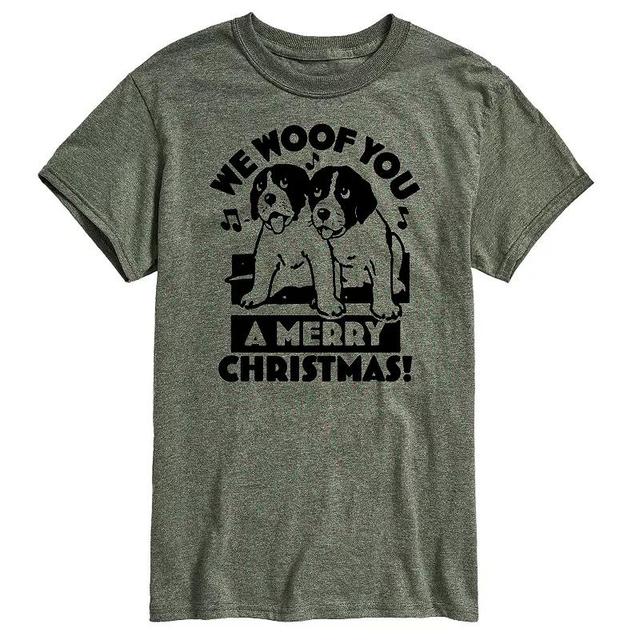 Big & Tall We Woof You Merry Christmas Graphic Tee, Mens Product Image