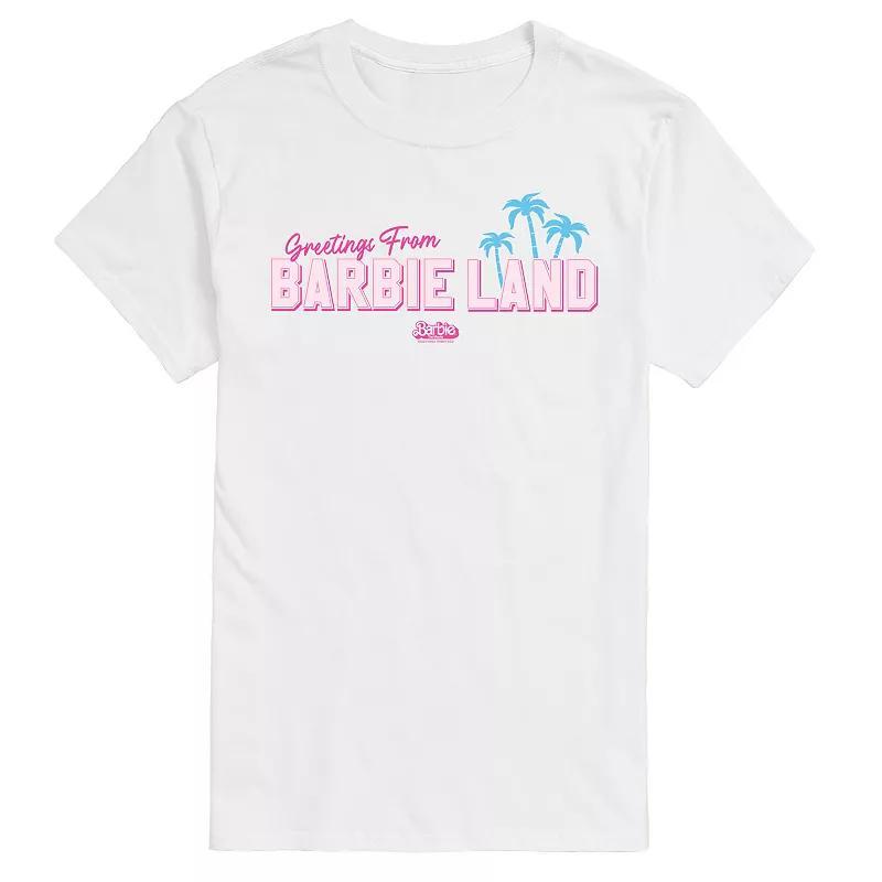 Mens Barbie Movie Greetings From Graphic Tee Product Image