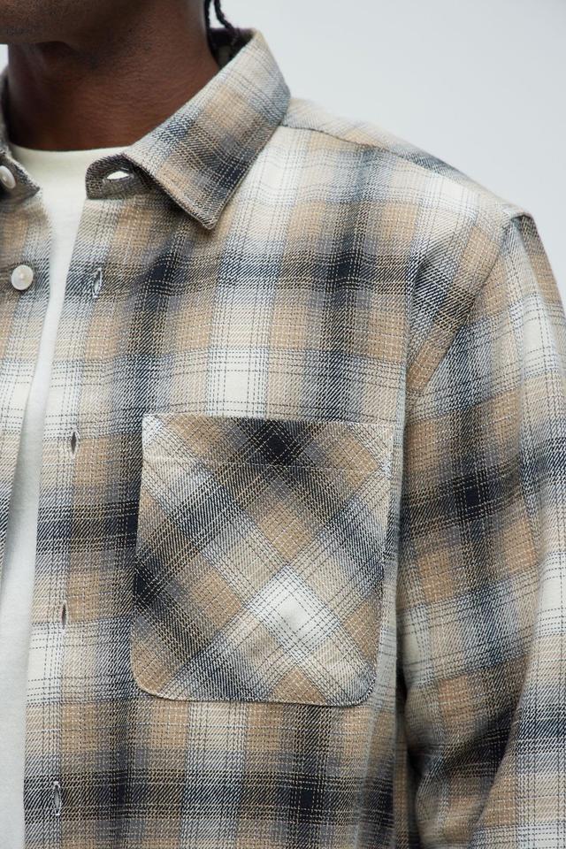 Dighton Plaid Shirt - Taupe/combo Product Image