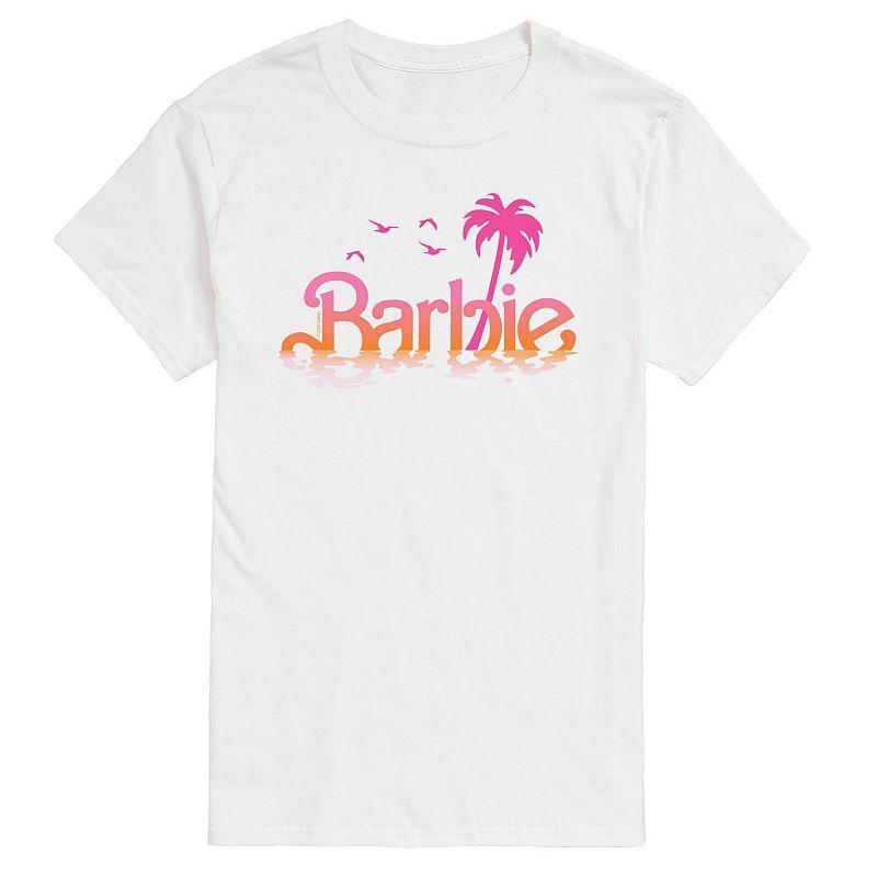 Big & Tall Barbie Logo Water Reflection Graphic Tee, Mens Product Image