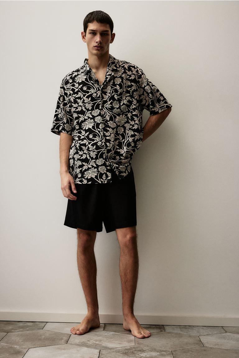 Pajama Shirt and Shorts Product Image