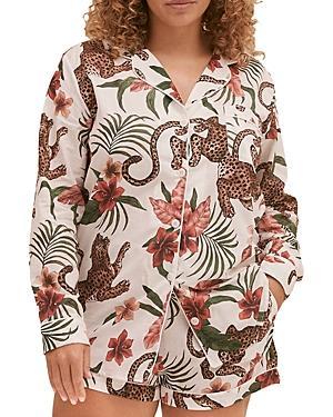 Womens Soleia Print Cotton Signature Pajama Set Product Image