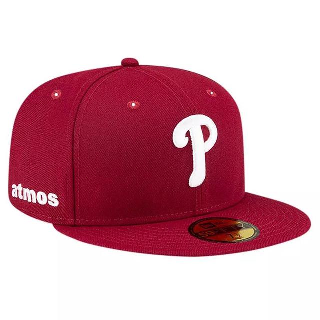 Mens New Era Maroon Philadelphia Phillies Atmos Animal Undervisor 59FIFTY Fitted Hat Product Image