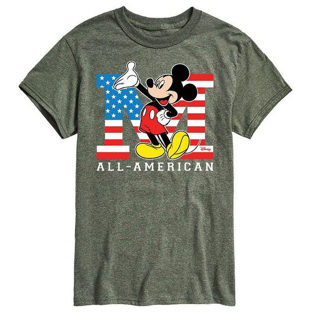 Disneys Mickey Mouse Mens Flag Graphic Tee Product Image