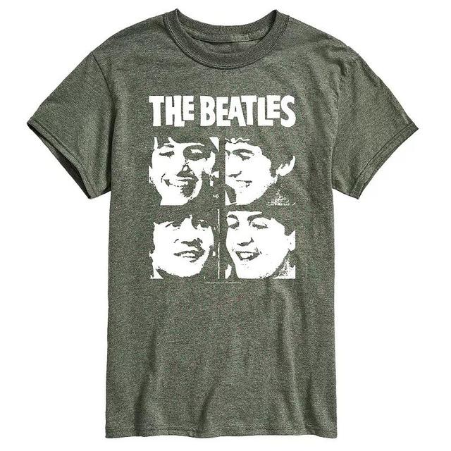 Mens The Beatles Face Grid Tee Product Image