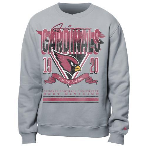 New Era Mens Arizona Cardinals Crew Sweatshirt - Multi/Grey Product Image