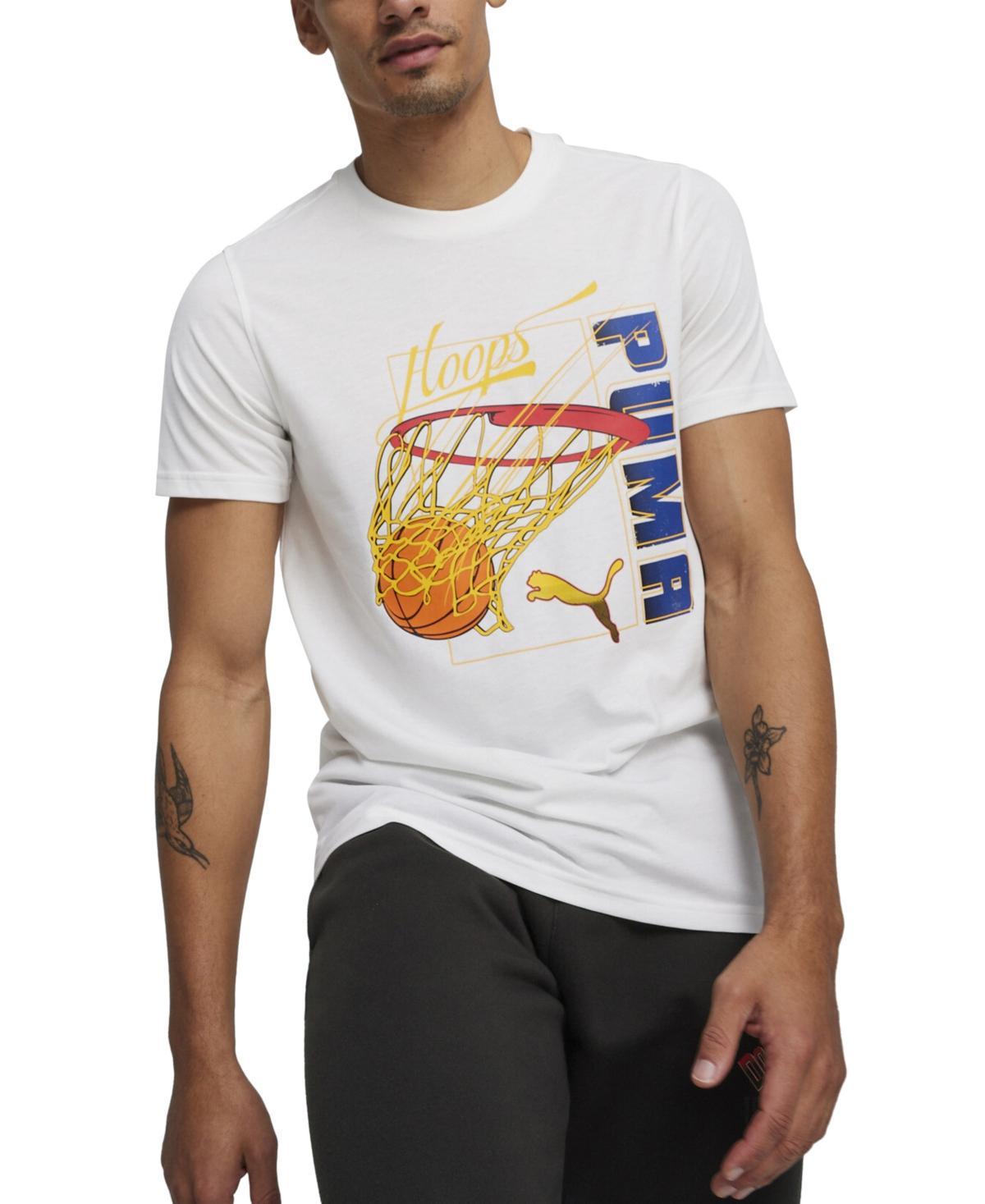 Puma Mens Swished Regular-Fit Logo Graphic T-Shirt Product Image