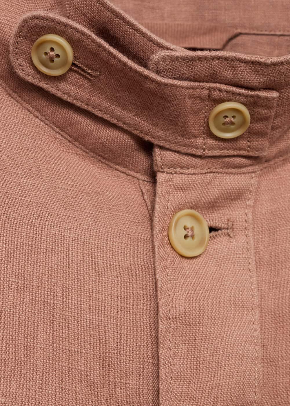 Mango Mens Linen Pockets Detail Overshirt Product Image