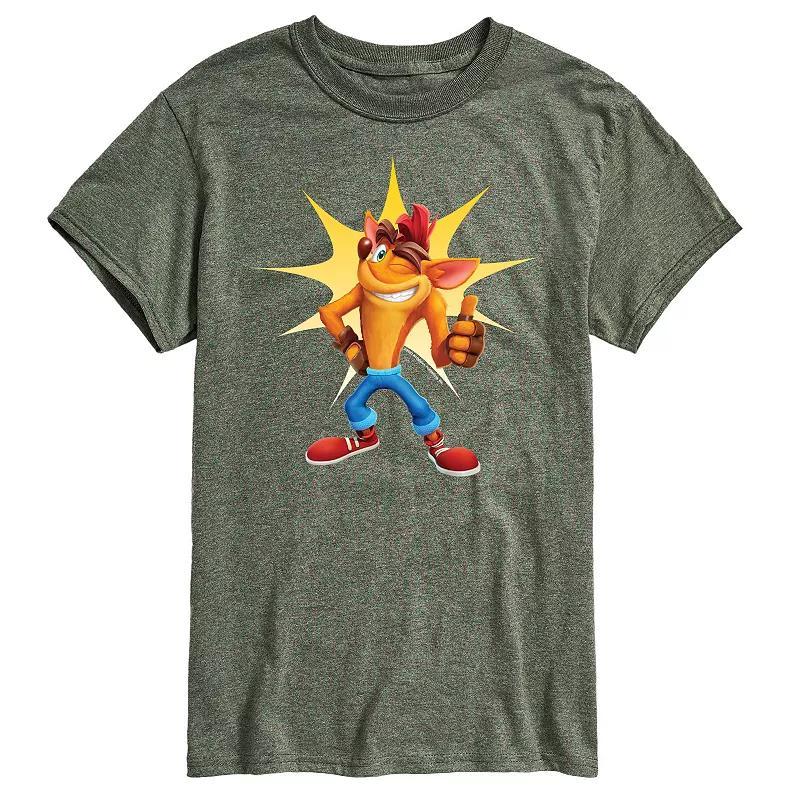 Big & Tall Crash Bandicoot Thumbs Up Graphic Tee, Mens Blue Product Image