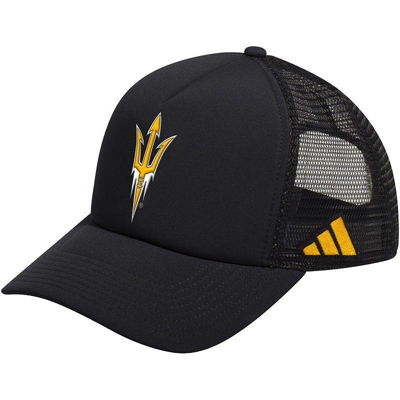 Mens adidas Black Arizona State Sun Devils Ghost Stories Trucker Adjustable Hat Product Image