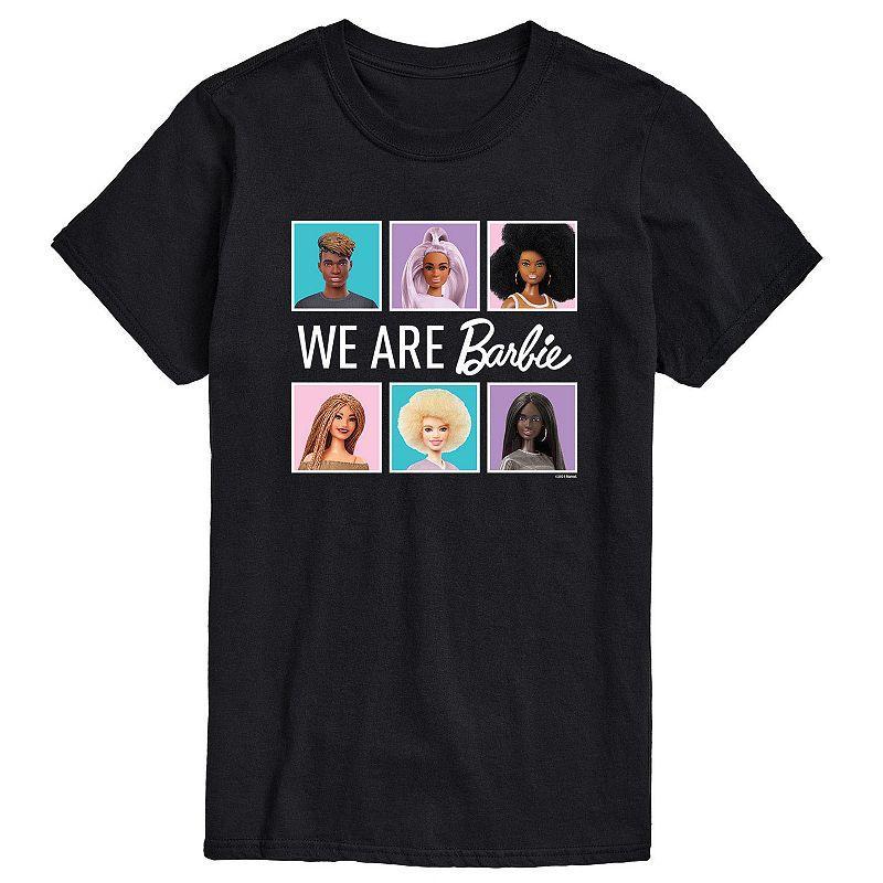 Big & Tall Barbie We Are All Barbie Graphic Tee, Mens Blue Product Image