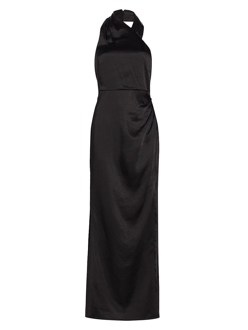 Womens Kimora Satin Halter Maxi Dress Product Image