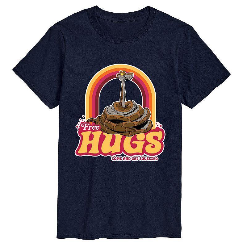 Big & Tall Disneys The Jungle Book Free Hugs Tee, Mens Blue Product Image