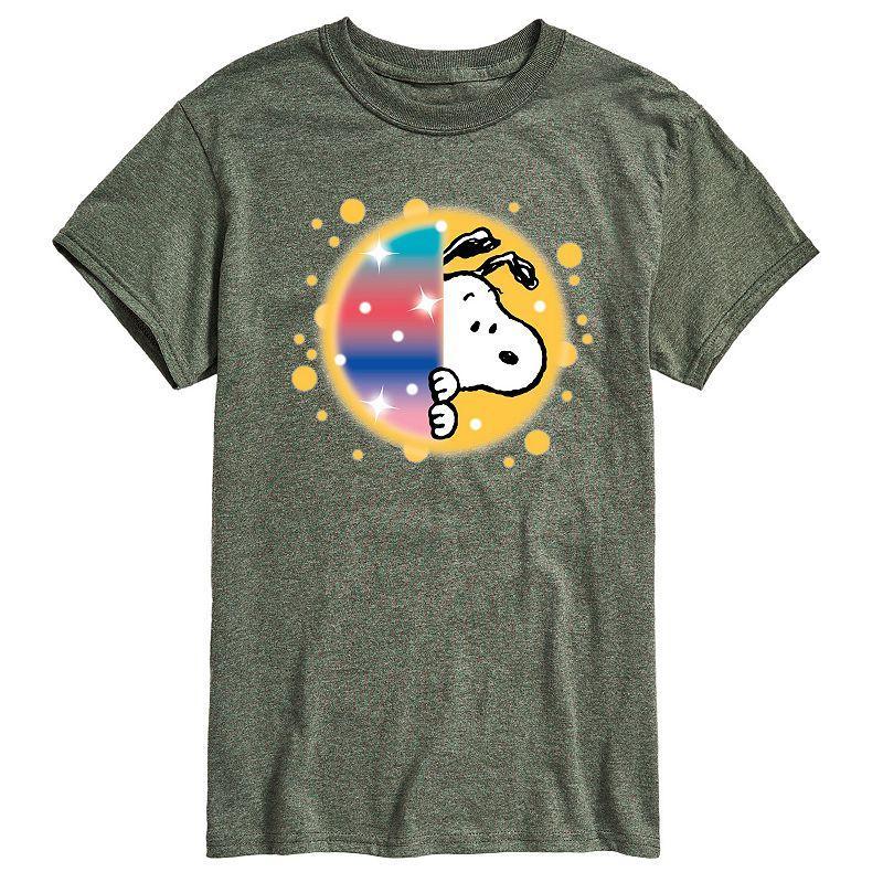 Mens Peanuts Snoopy Airbrush Peek Graphic Tee Product Image