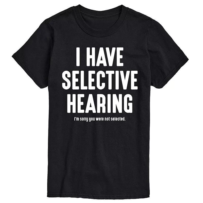 Mens Selective Hearing Graphic Tee Product Image