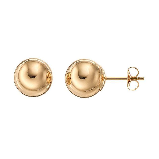 Forever 14K Ball Stud Earrings, Womens, Gold Product Image