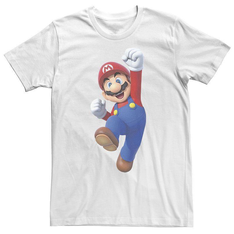 Mens Nintendo Super Bros. Mario Jumping Portrait Tee Product Image