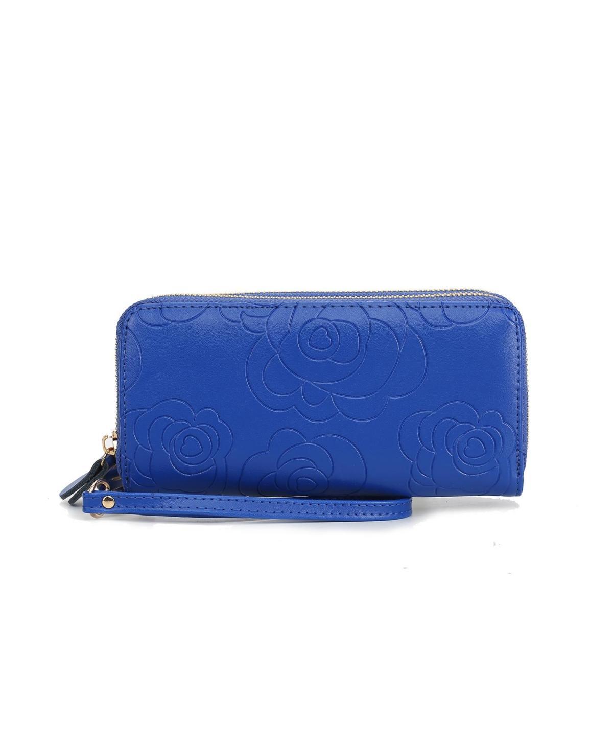 Mkf Collection Ellie Genuine Material Flower-Embossed Women s Wristlet Wallet by Mia K Product Image