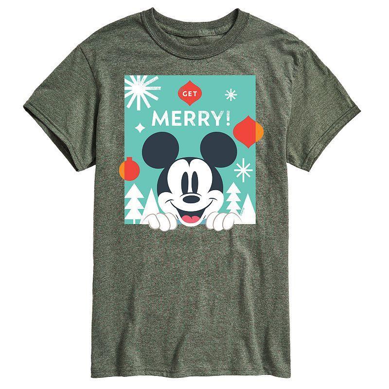 Disney Mens Get Merry Tee Dark Grey Product Image