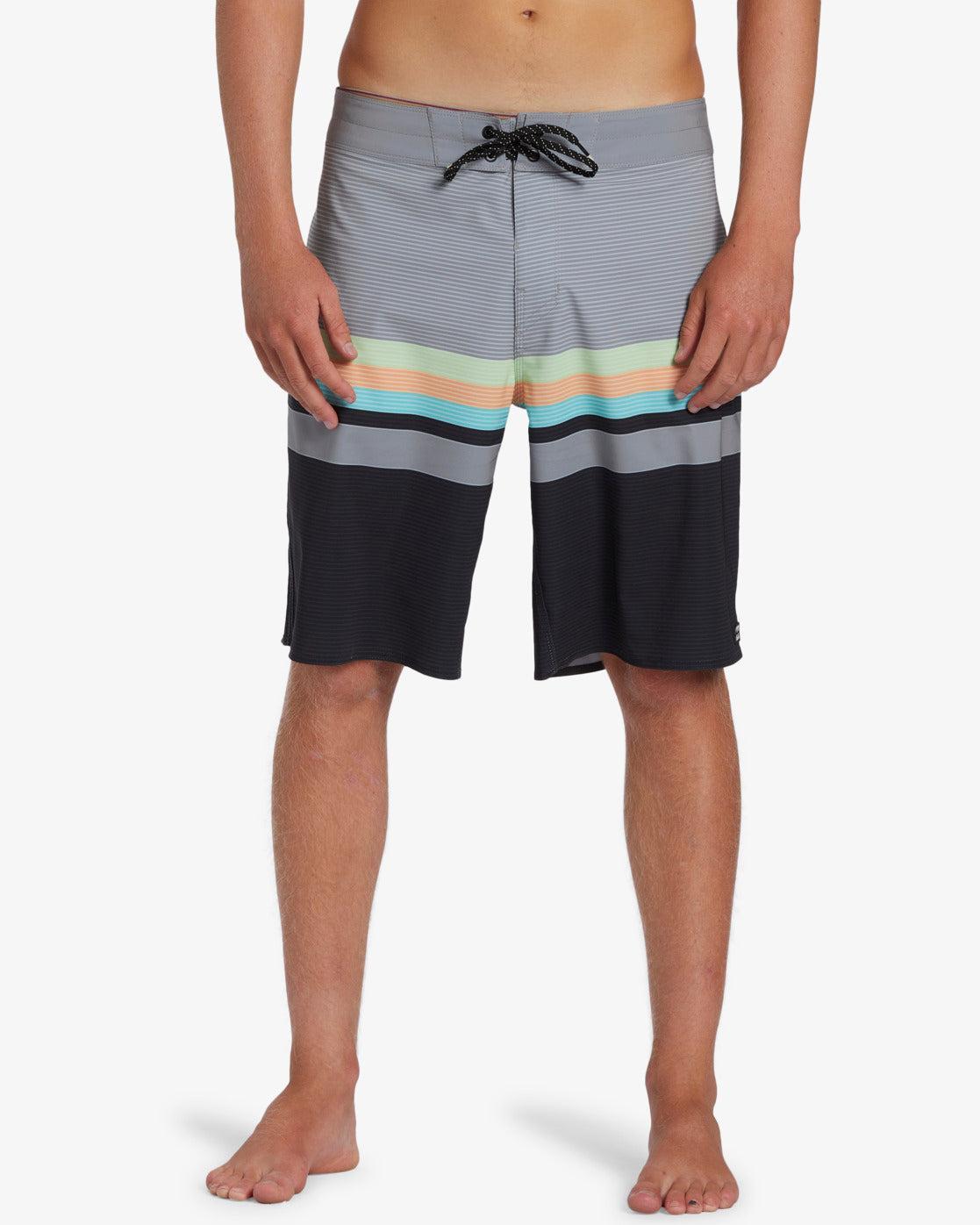 All Day Stripe Pro 20" Boardshorts - Graphite Male Product Image