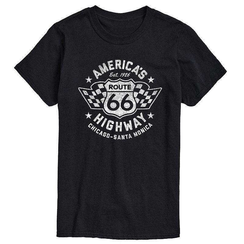 Mens Americas Highway Graphic Tee Black Product Image